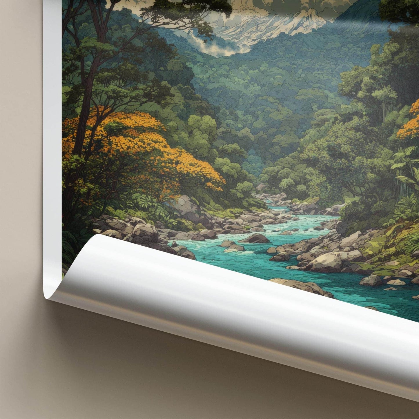 Mindo Poster - Ecuador Travel Art - Lush River Mountains Home Decor