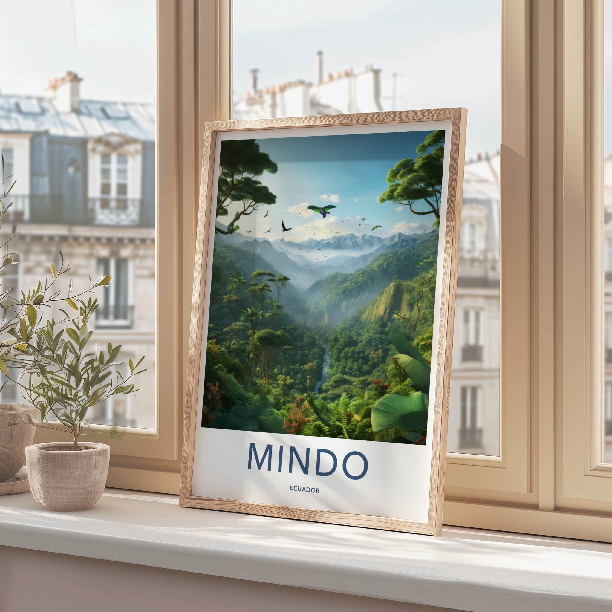 Mindo Poster - Ecuador Wall Art - Lush Green Valley Home Decor