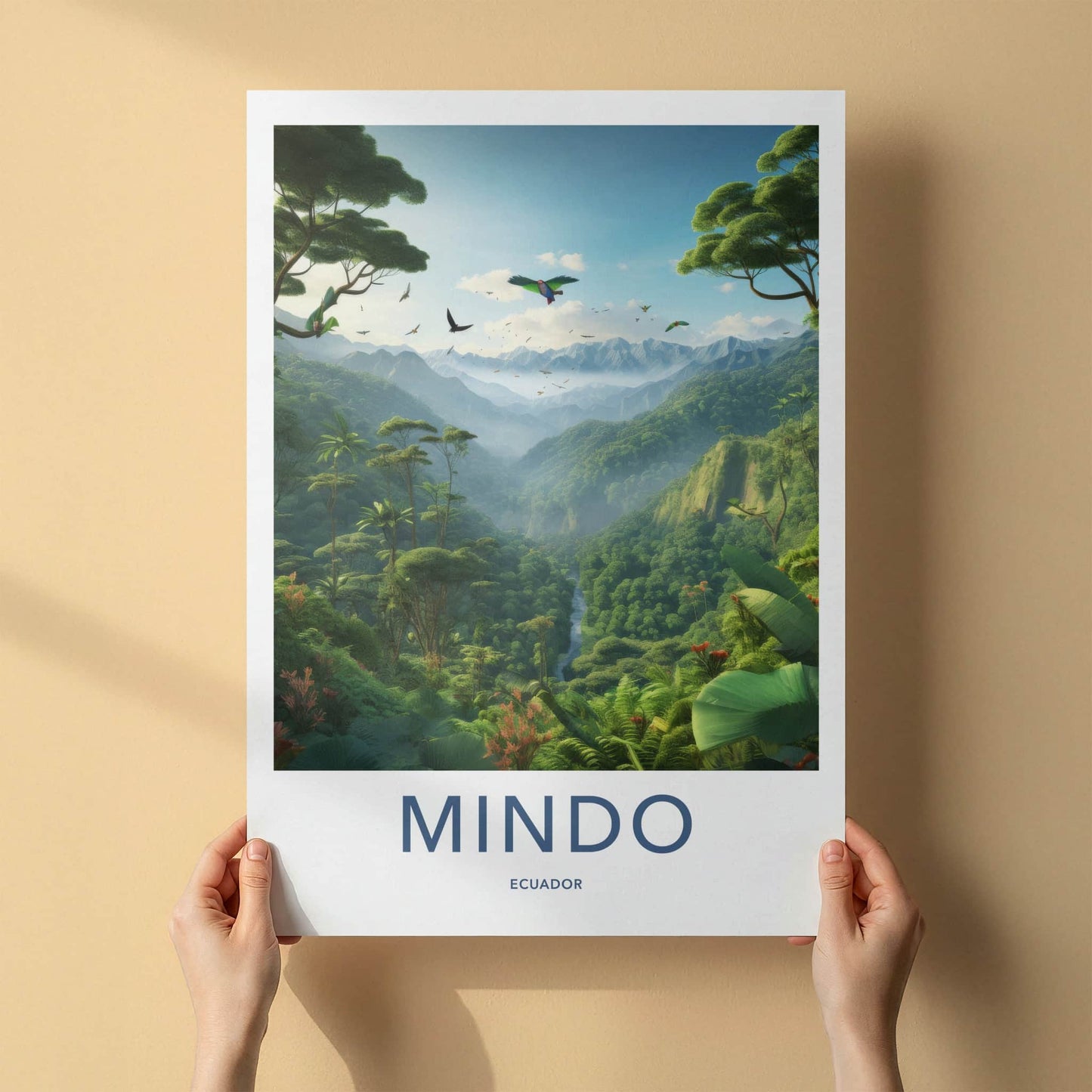 Mindo Poster - Ecuador Wall Art - Lush Green Valley Home Decor