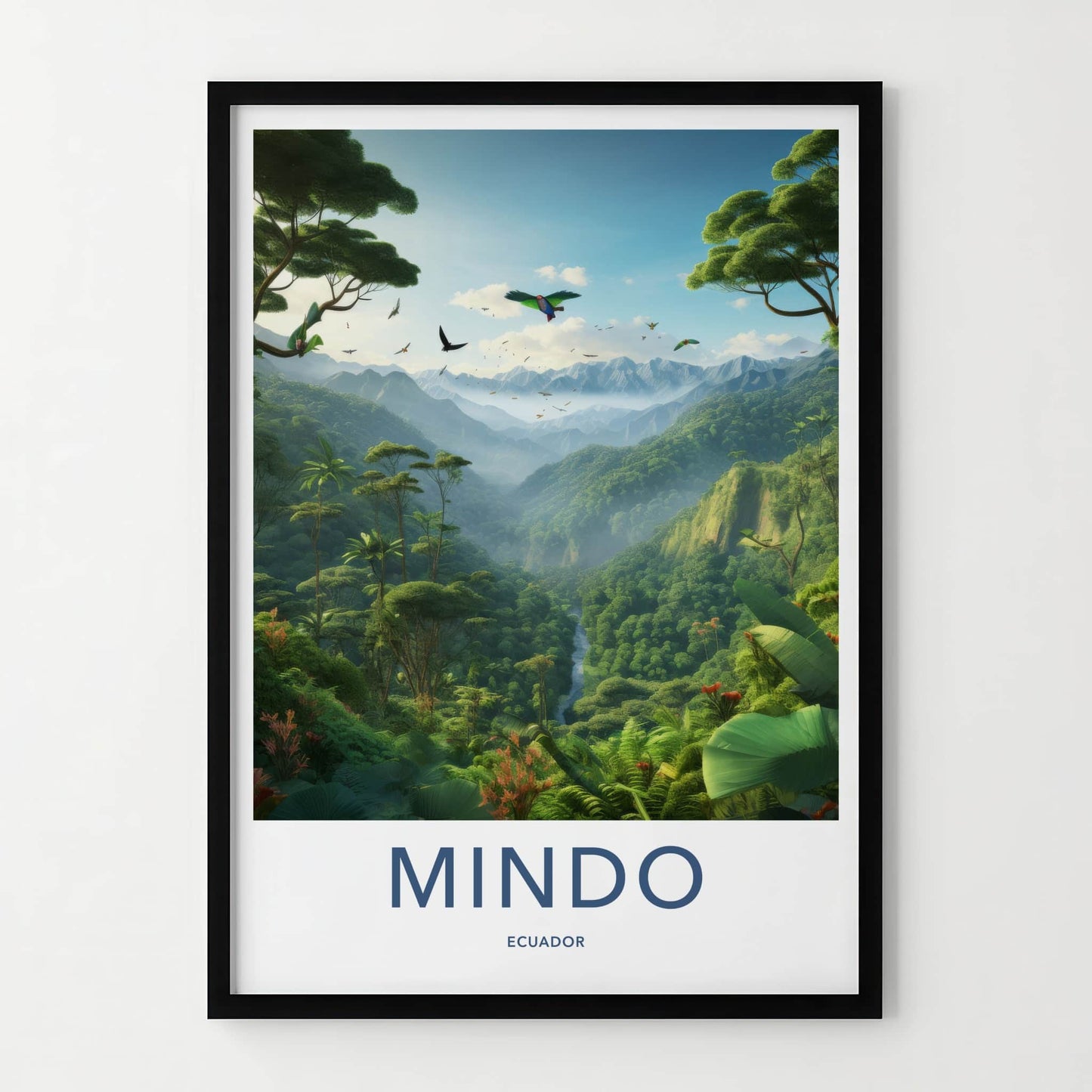 Mindo Poster - Ecuador Wall Art - Lush Green Valley Home Decor