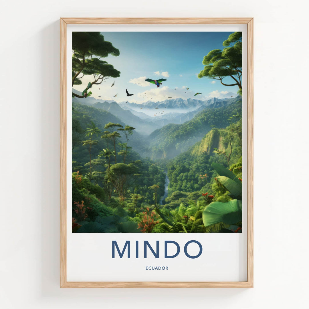 Mindo Poster - Ecuador Wall Art - Lush Green Valley Home Decor
