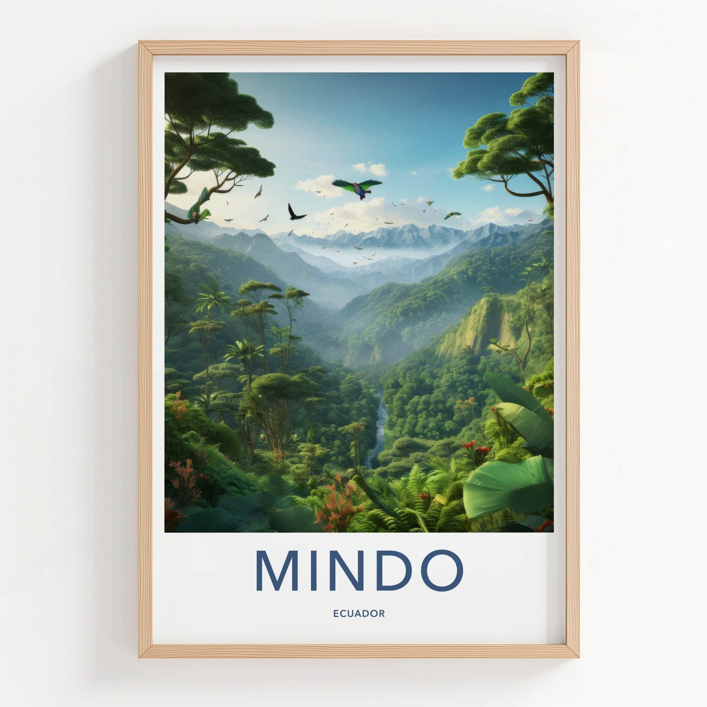 Mindo Poster - Ecuador Wall Art - Lush Green Valley Home Decor