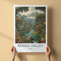 Mindo Valley Poster - Ecuador Travel Art - Lush River Jungle Home Decor