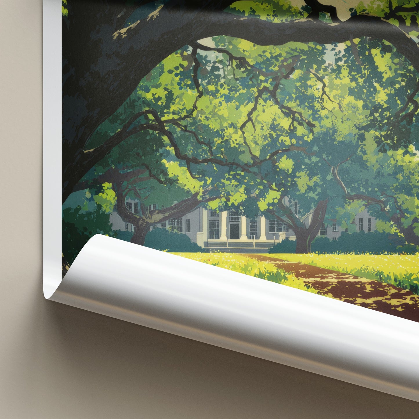Mississippi Poster - Mississippi Travel Print - Shady Oak Mansion Home Decor