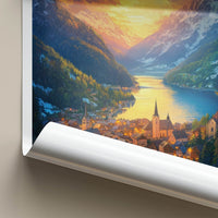 Mittenwald Poster - Germany Wall Art - Alpine Village Sunset Home Decor