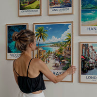Mombasa Poster - Kenya Framed Print - Lively Beach Street Lounge Decor