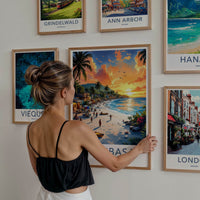 Mombasa Poster - Kenya Travel Art - Tropical Beach Sunset Home Decor