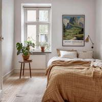 Mont Aiguille Poster - France Travel Art - Mountain Green Valley Home Decor
