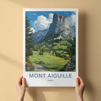 Mont Aiguille Poster - France Travel Art - Sheer Rockface Gallery Art