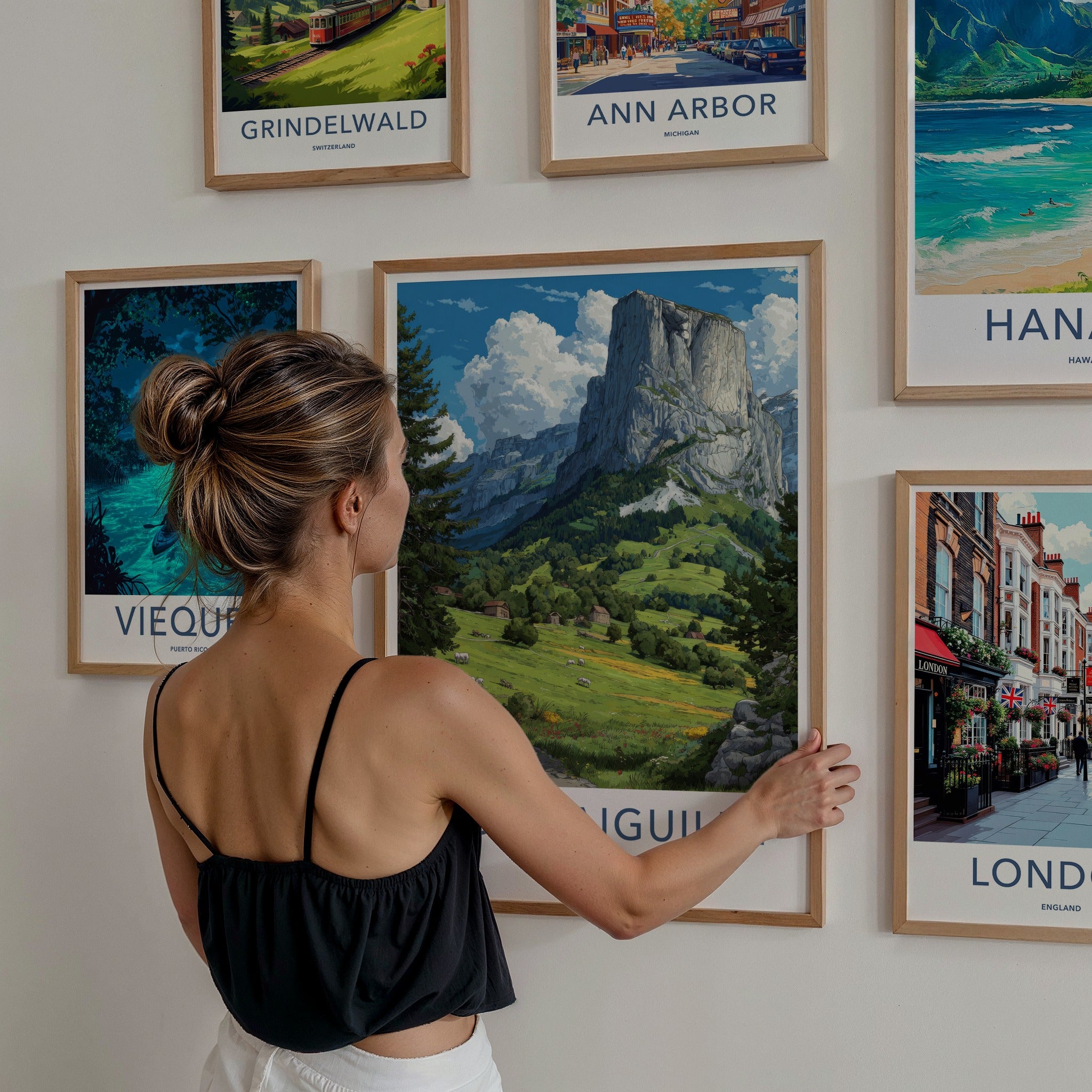 Mont Aiguille Poster - France Travel Art - Sheer Rockface Gallery Art