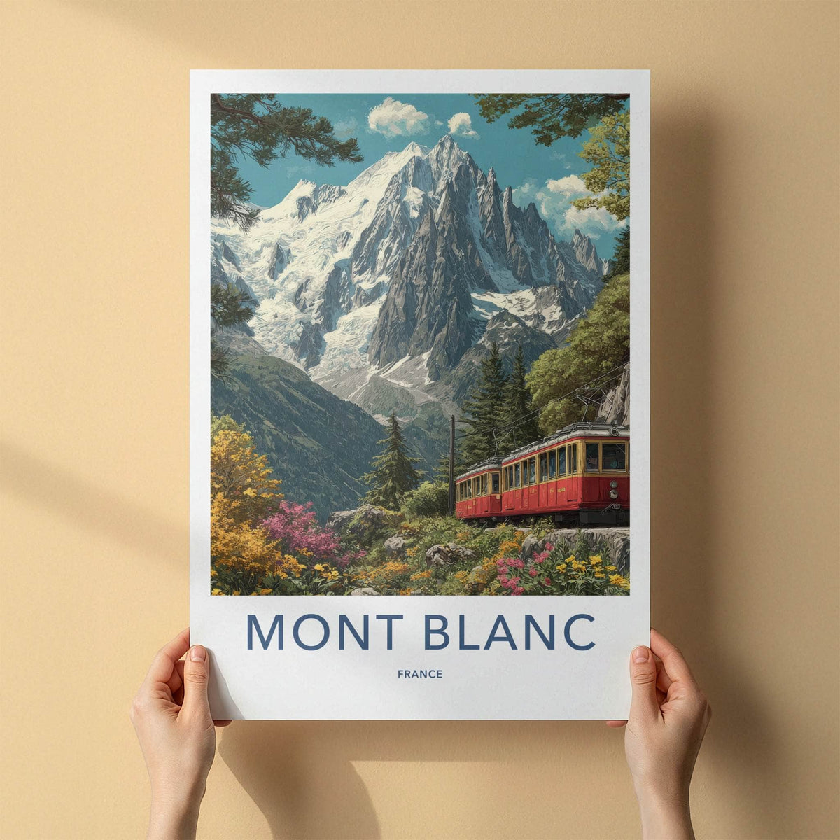 Mont Blanc Poster - France Travel Art