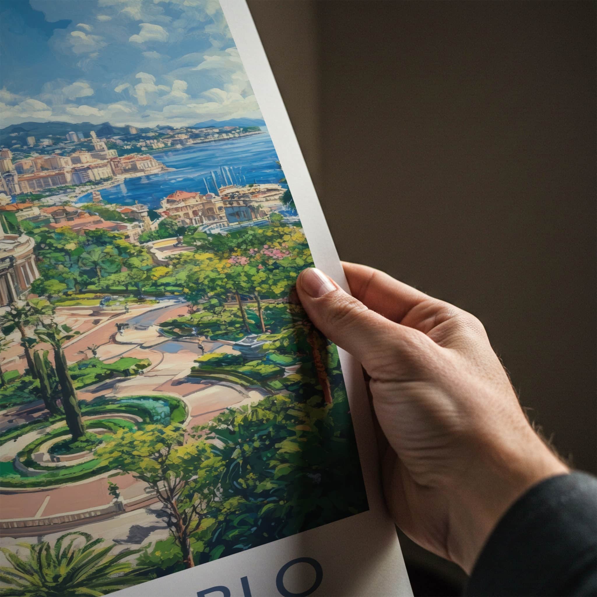 Monte Carlo Poster - Monaco Travel Art - Grand Casino Gardens Home Decor