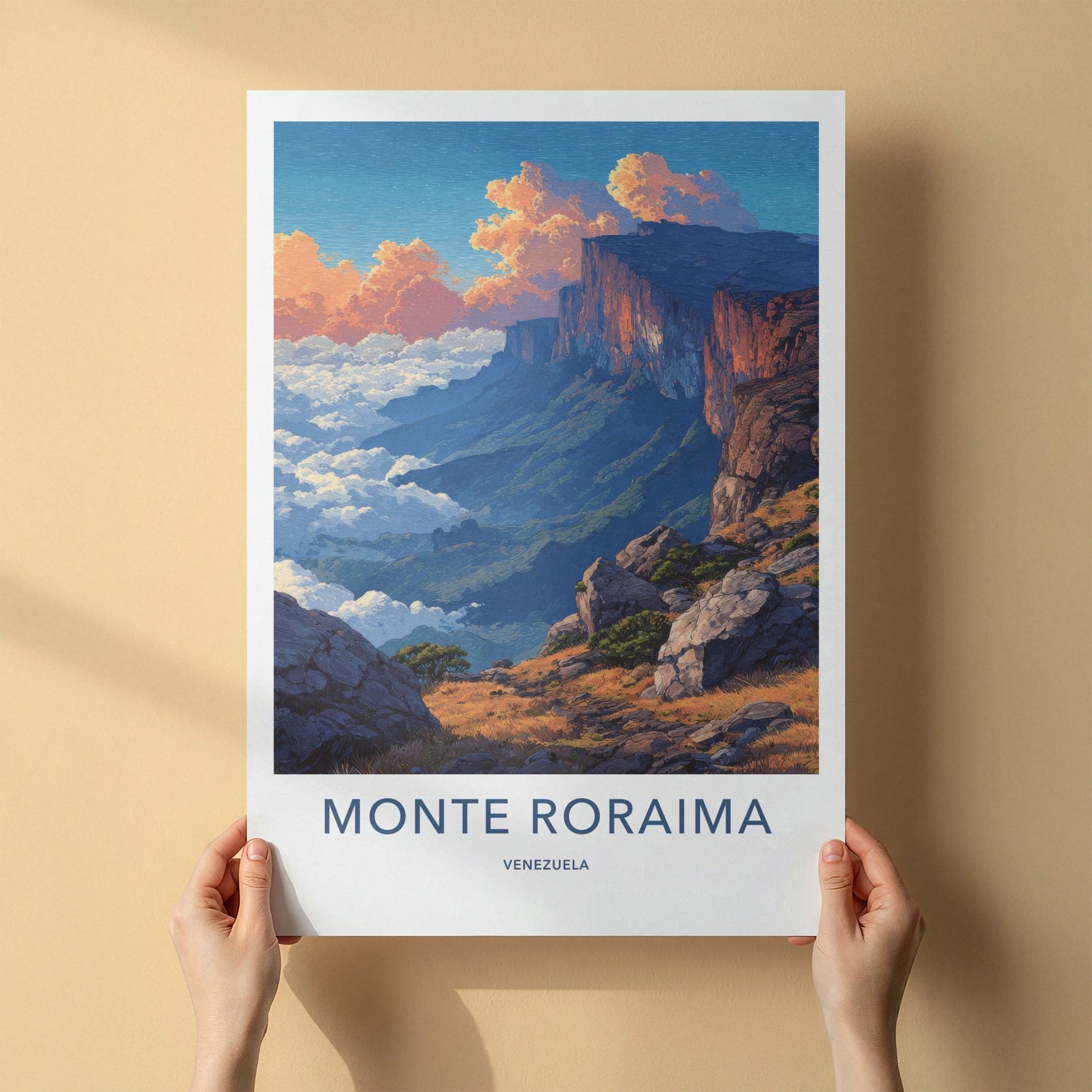 Monte Roraima Poster Venezuela Dramatic Cliffside Art Print Gallery Art