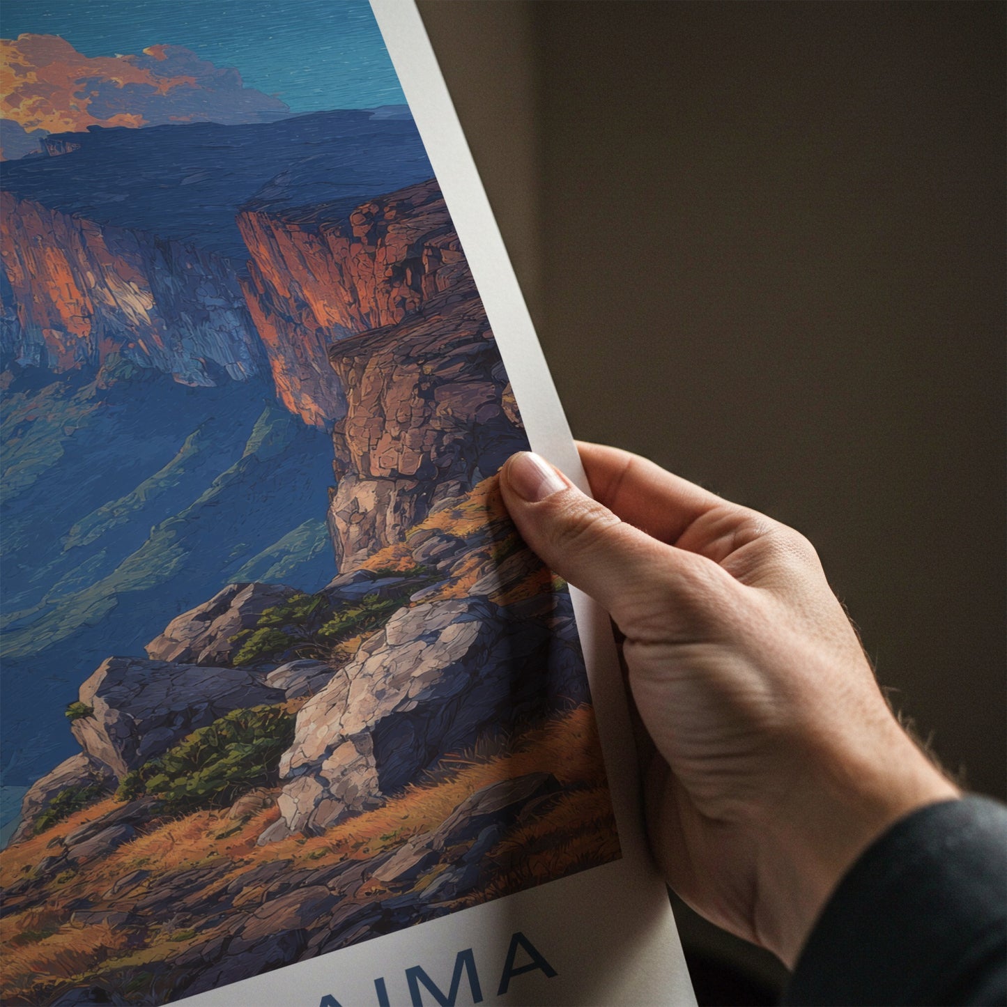 Monte Roraima Poster Venezuela Dramatic Cliffside Art Print Gallery Art