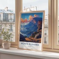 Monte Roraima Poster Venezuela Dramatic Cliffside Art Print Gallery Art
