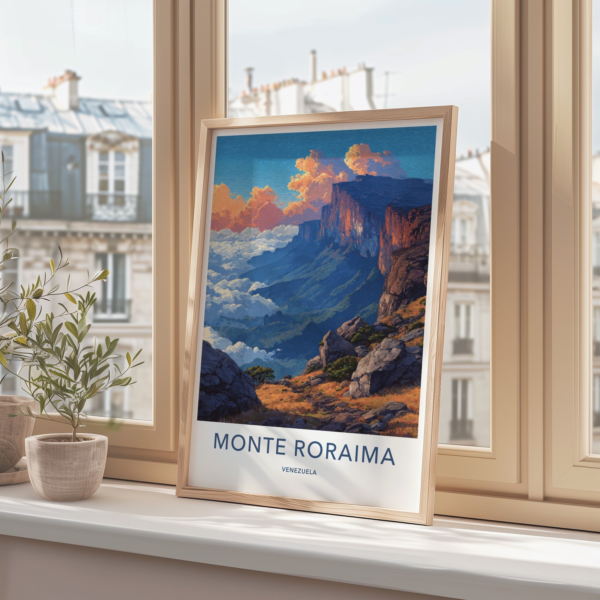 Monte Roraima Poster Venezuela Dramatic Cliffside Art Print Gallery Art