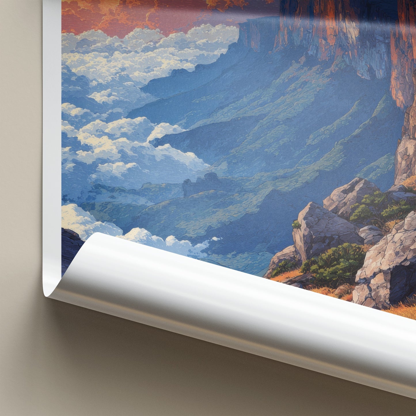 Monte Roraima Poster Venezuela Dramatic Cliffside Art Print Gallery Art