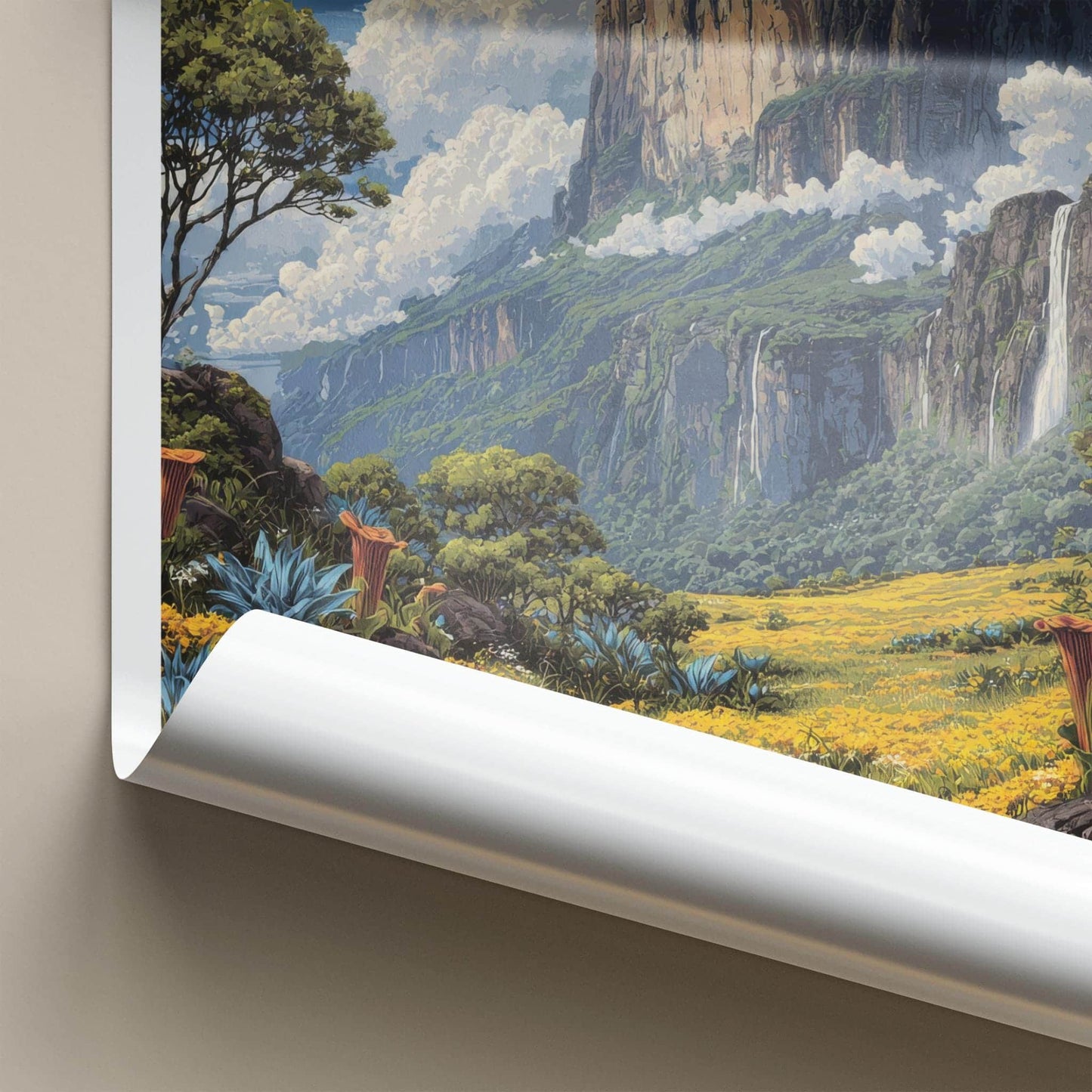 Monte Roraima Poster - Venezuela Travel Art - Flat Top Mountain Wall Decor