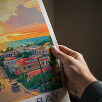 Montego Bay Poster - Jamaica Travel Art - Vibrant Ocean Vista Home Decor