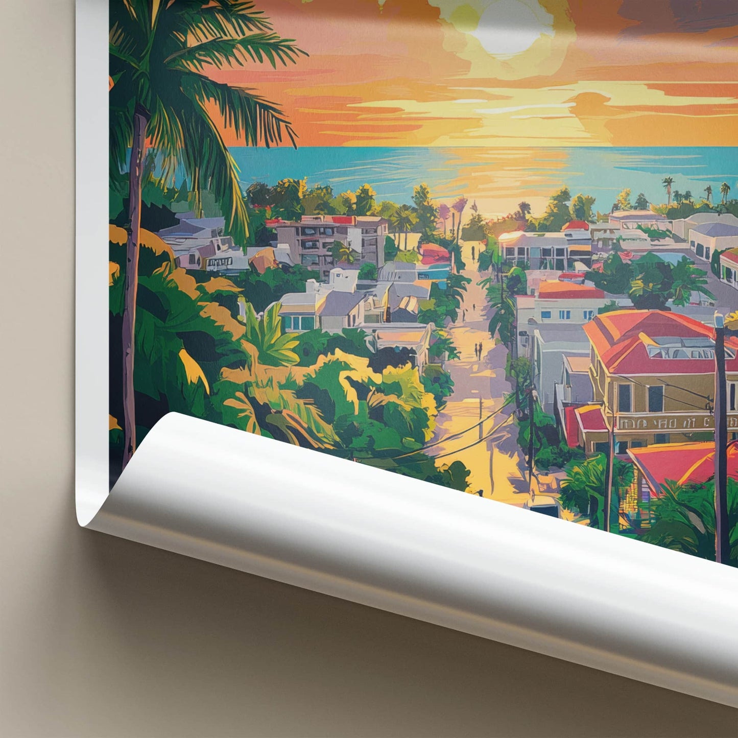 Montego Bay Poster - Jamaica Travel Art - Vibrant Ocean Vista Home Decor