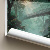 Monteverde Poster - Costa Rica Travel Art - Cloud Forest Bridge Home Decor