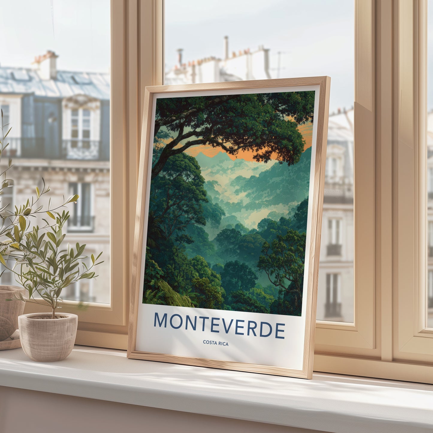Monteverde Poster - Costa Rica Travel Art Dense Forest Home Decor