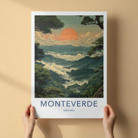 Monteverde Poster - Costa Rica Travel Art - Misty Mountain Forest Wall Decor
