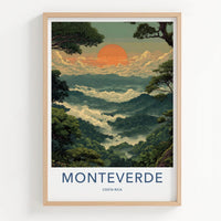 Monteverde Poster - Costa Rica Travel Art - Misty Mountain Forest Wall Decor