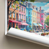 Montreal Poster - Canada Travel Art - Vibrant Cityscape Scene Home Decor