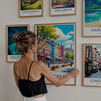 Montreal Poster - Canada Travel Art - Vibrant Cityscape Scene Home Decor