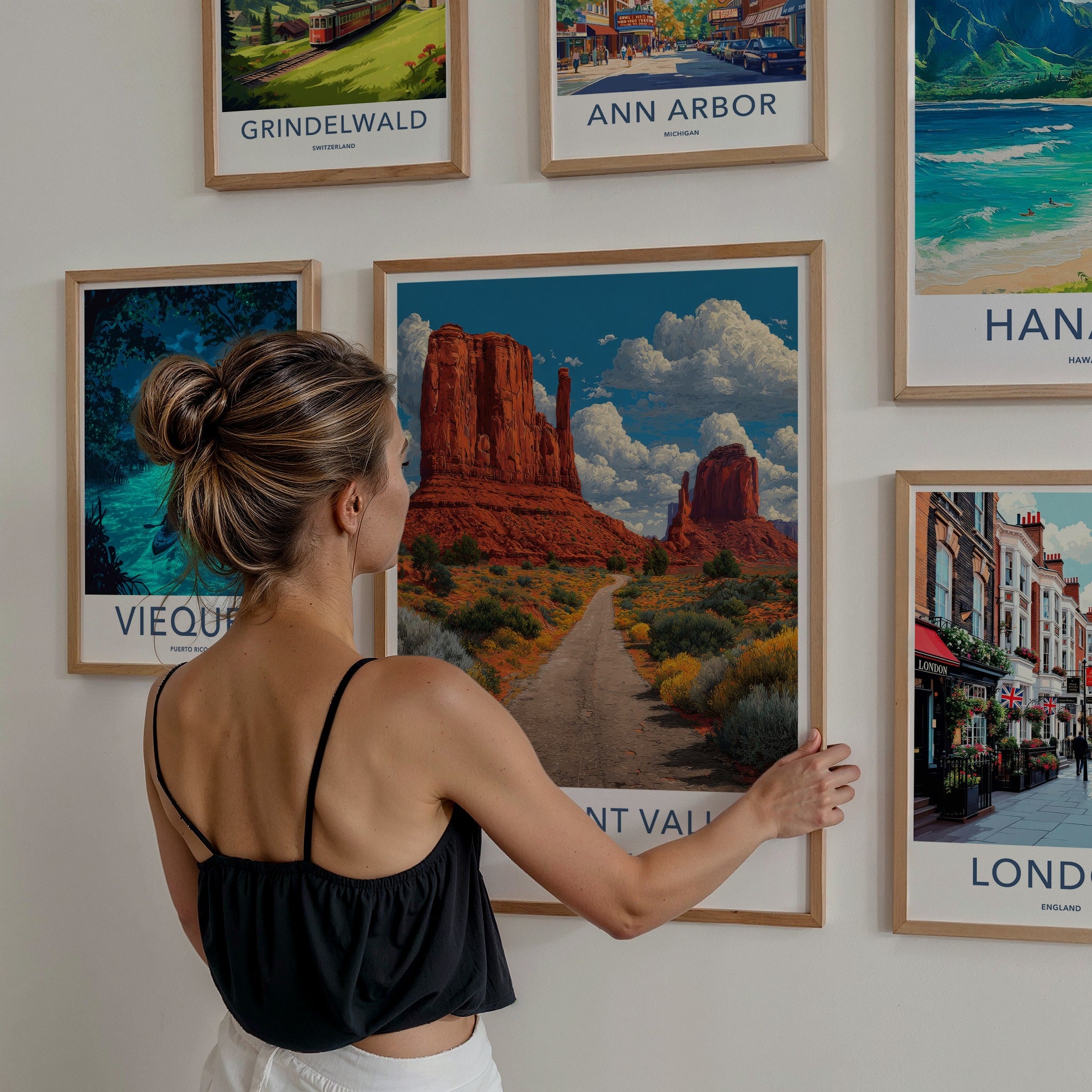 Monument Valley Poster - Arizona Travel Print - Desert Butte Home Decor