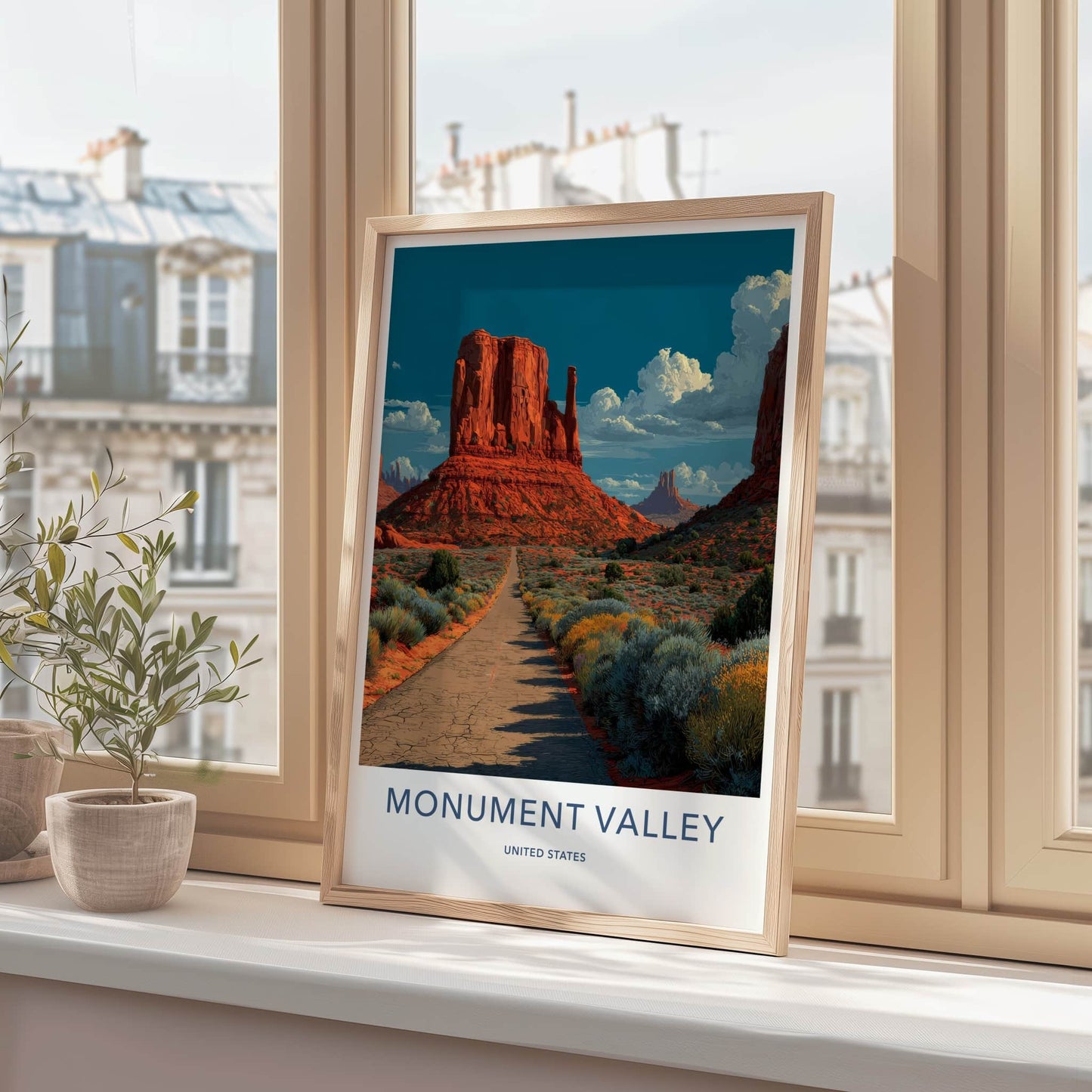 Monument Valley Poster - United States Wall Art - Red Rock Road Home Decor