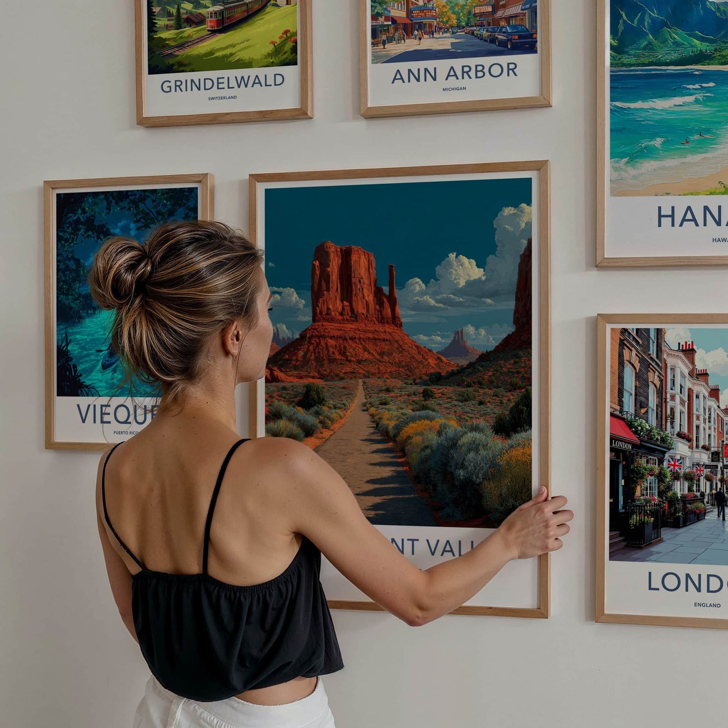 Monument Valley Poster - United States Wall Art - Red Rock Road Home Decor