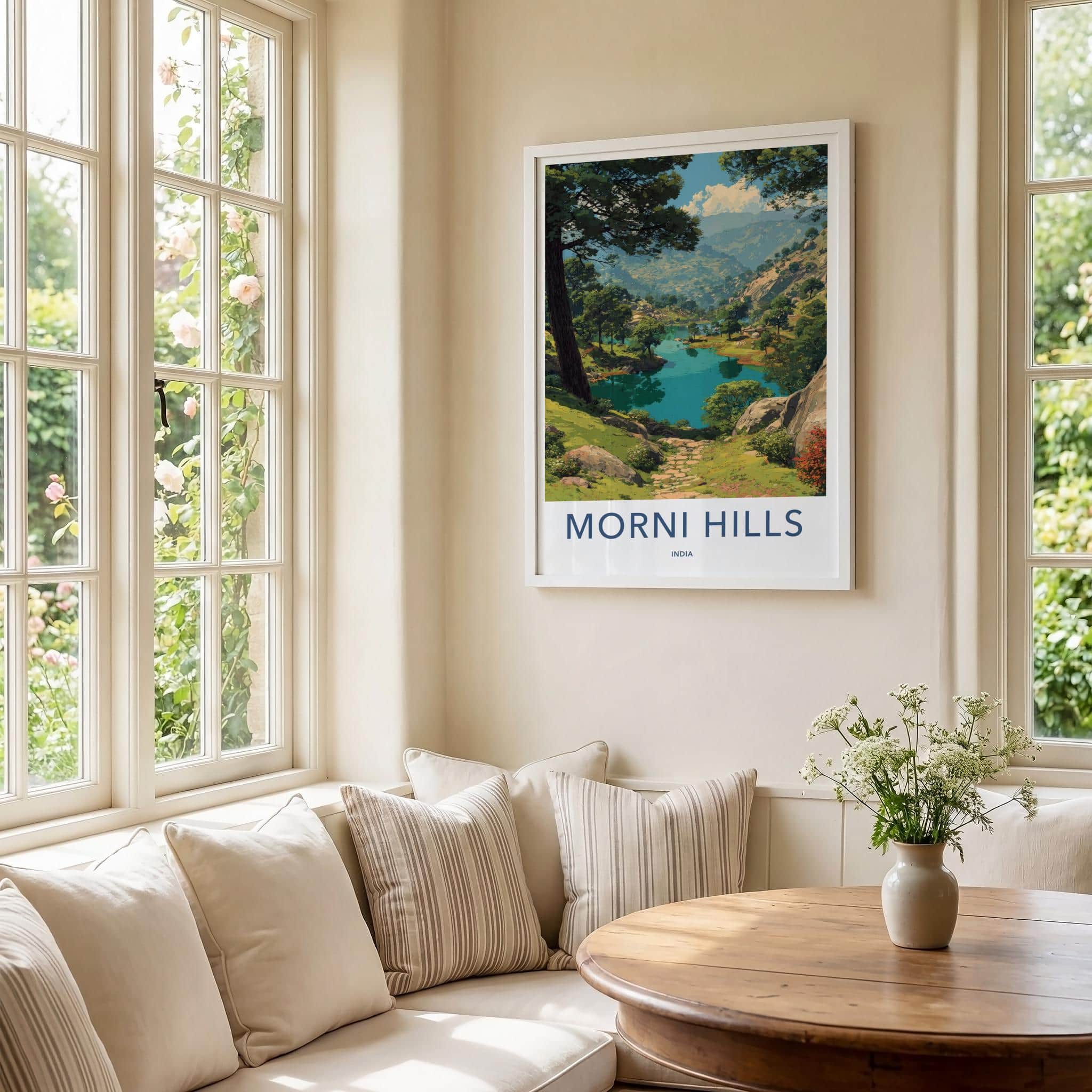 Morni Hills Poster - India Art Print - Haryana Lush Green Scenery Gallery Art