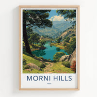 Morni Hills Poster - India Art Print - Haryana Lush Green Scenery Gallery Art