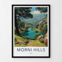 Morni Hills Poster - India Art Print - Haryana Lush Green Scenery Gallery Art