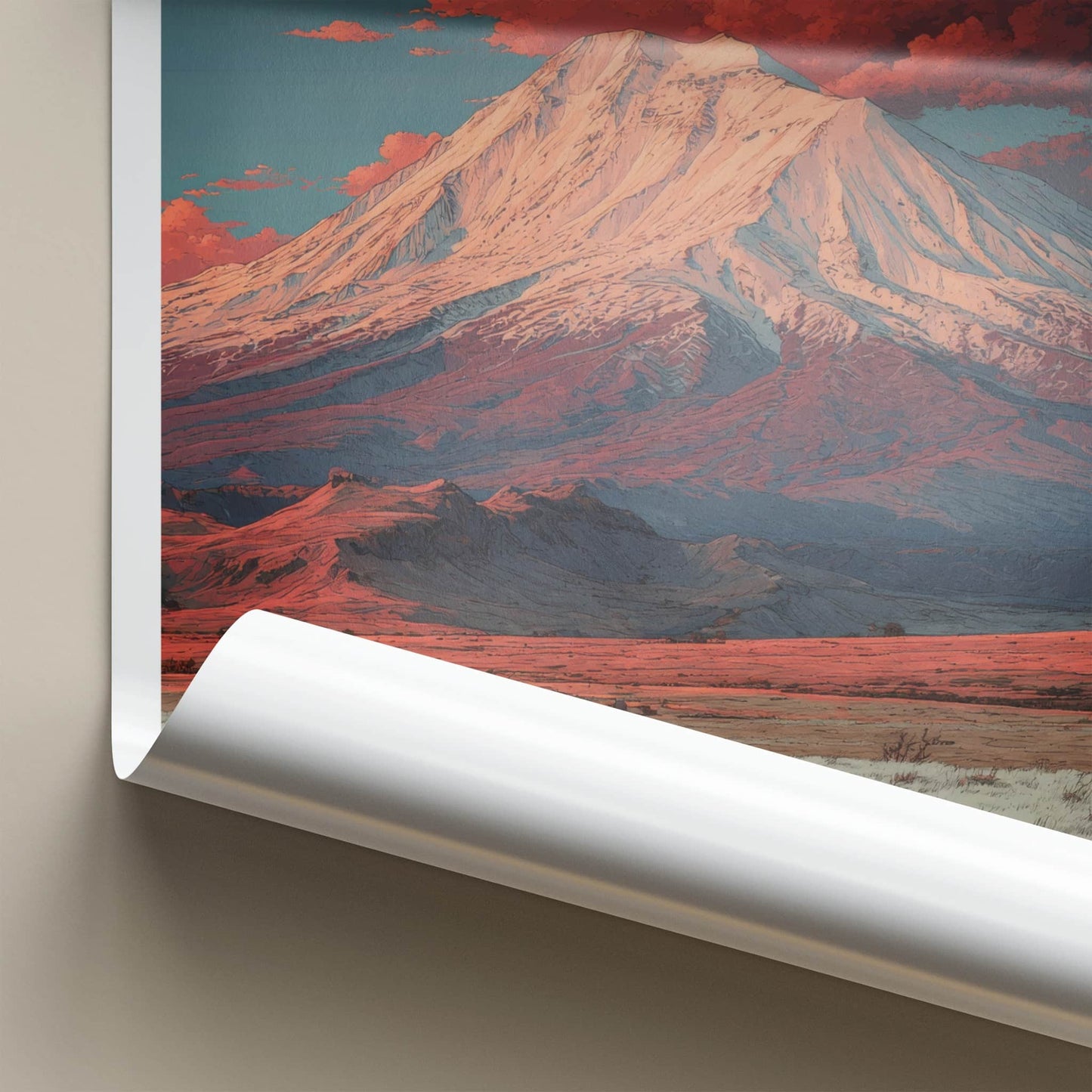 Mount Ararat Poster - Turkiye Art Print - Snowy Peak Clouds Gallery Art