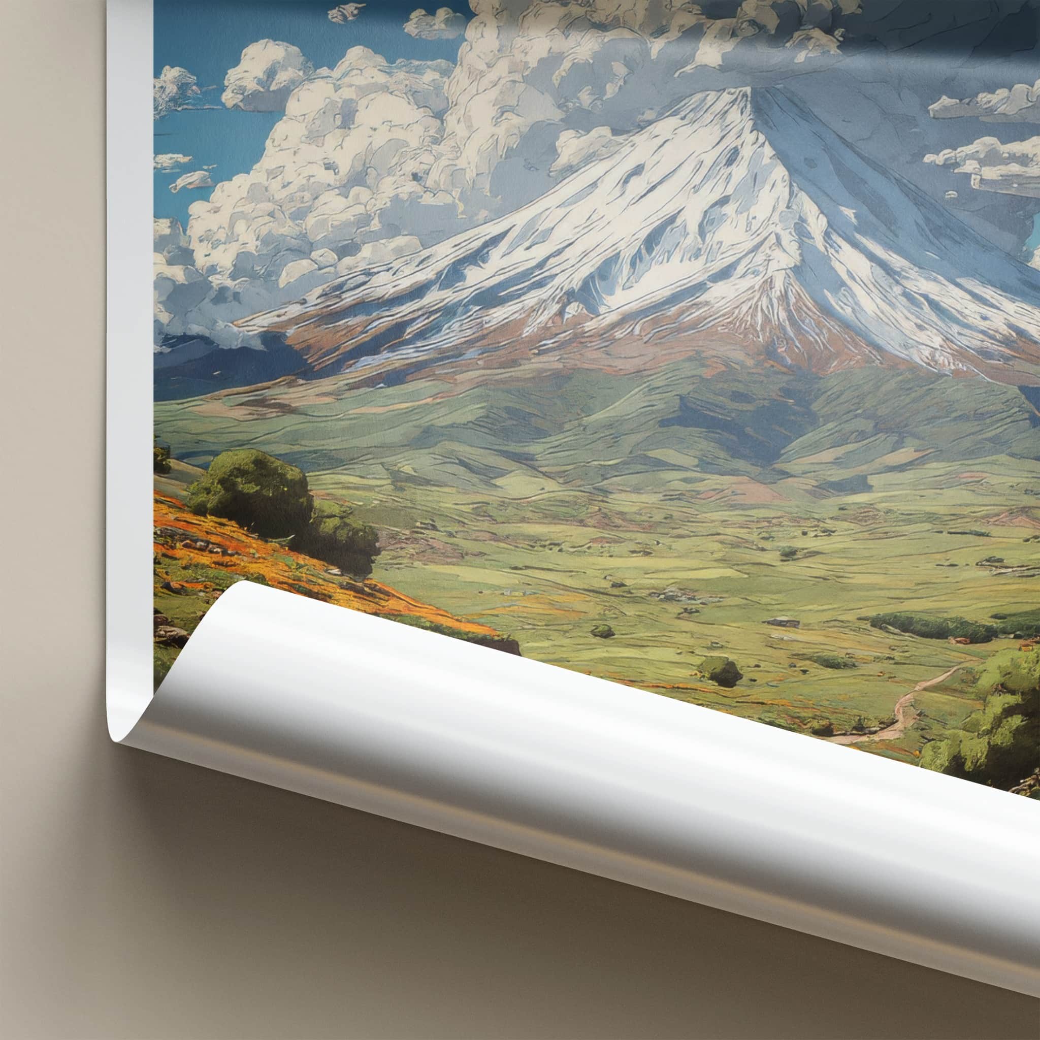 Mount Ararat Poster - Turkiye Wall Art - Snowy Peak Mountain Home Decor