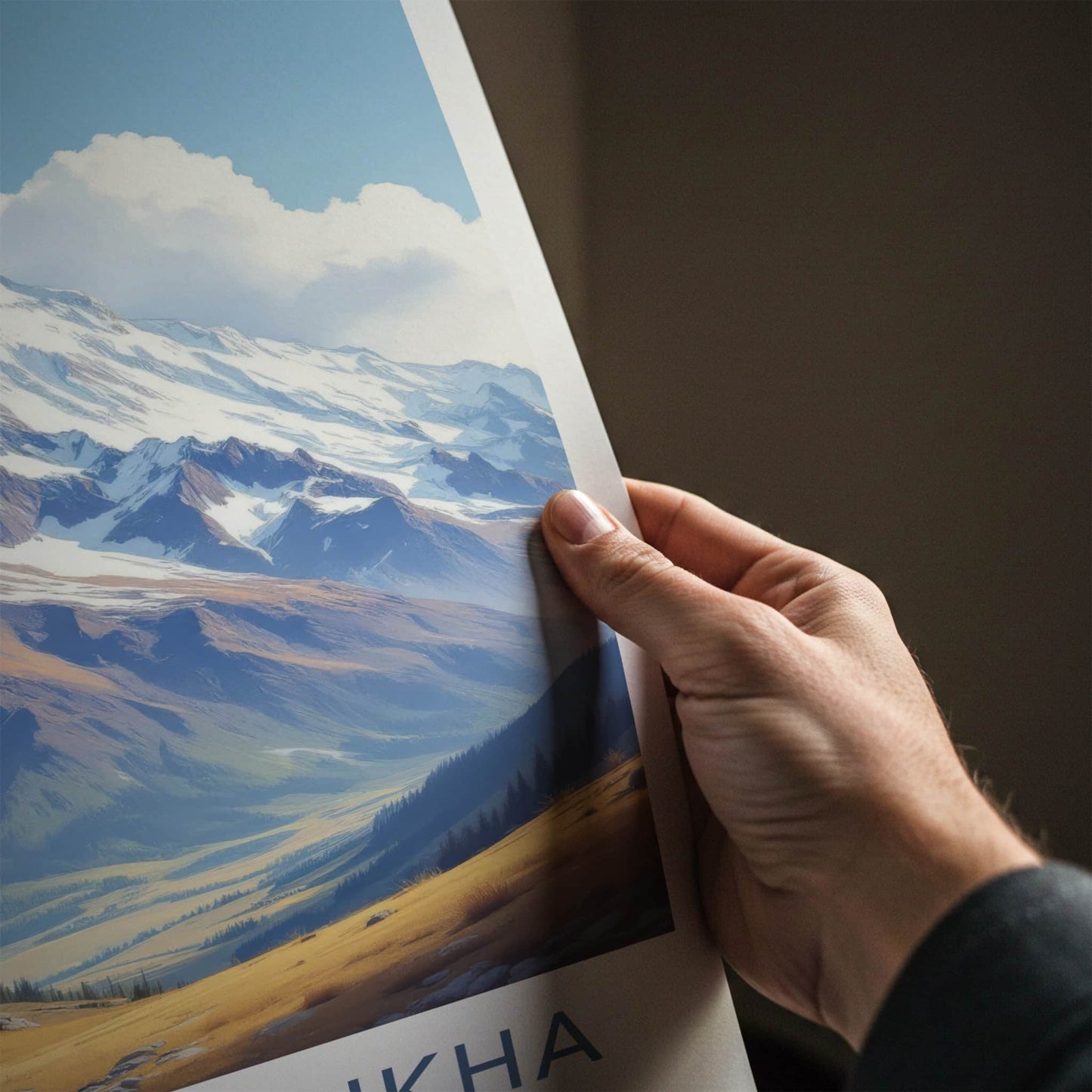 Mount Belukha Poster - Russia Wall Art - Majestic Snowy Peak Home Decor