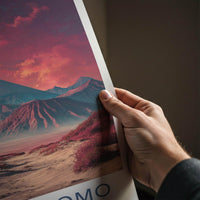 Mount Bromo Poster - Indonesia Wall Art - Vivid Mountain Scene Gift