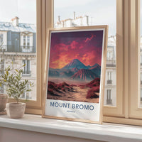 Mount Bromo Poster - Indonesia Wall Art - Vivid Mountain Scene Gift