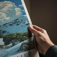 Mount Buller Poster - Australia Travel Art - Snowy Mountain Village Home Decor