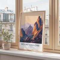 Mount Chalone Poster - California Travel Art - Jagged Canyon View Home Decor