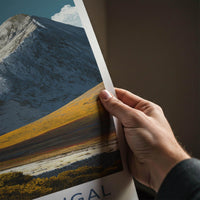 Mount Errigal Poster - Ireland Travel Art - Majestic Mountain Valley Home Decor