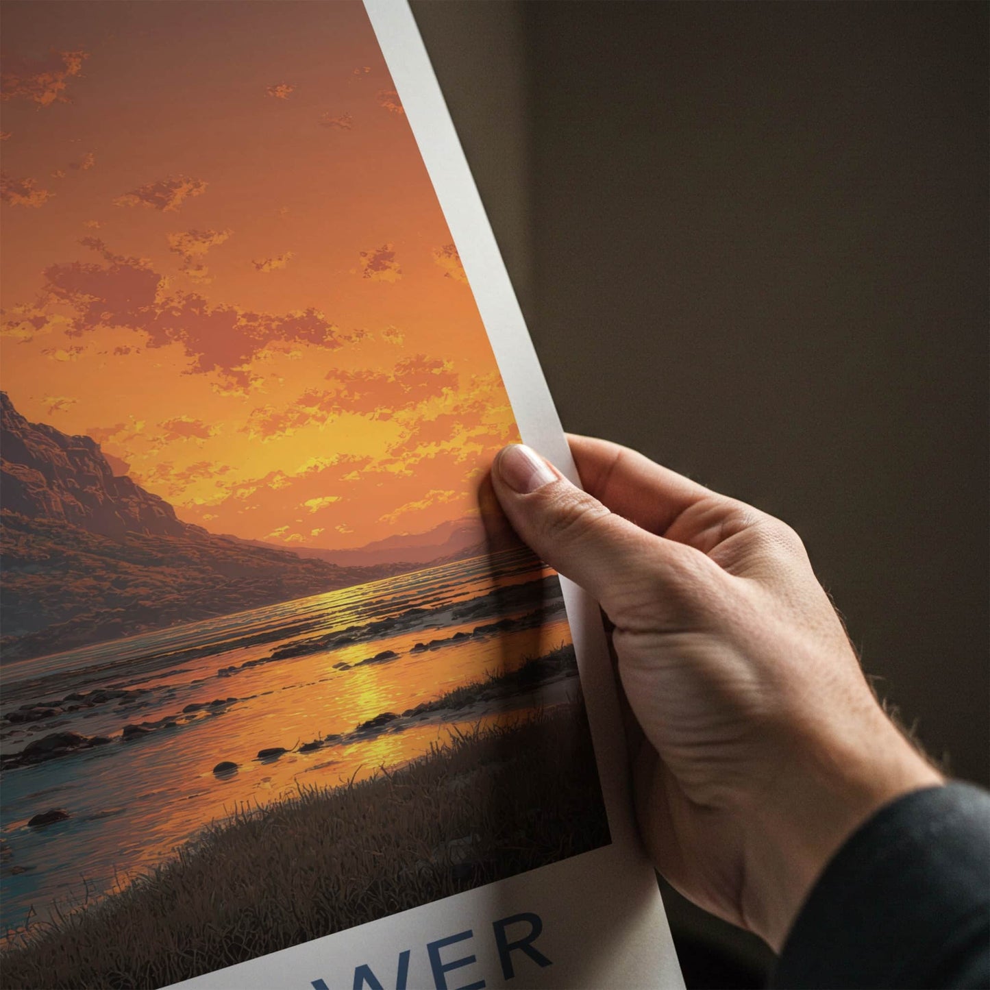 Mount Gower Poster - Australia Travel Art - Tropical Sunset Scene Wall Decor