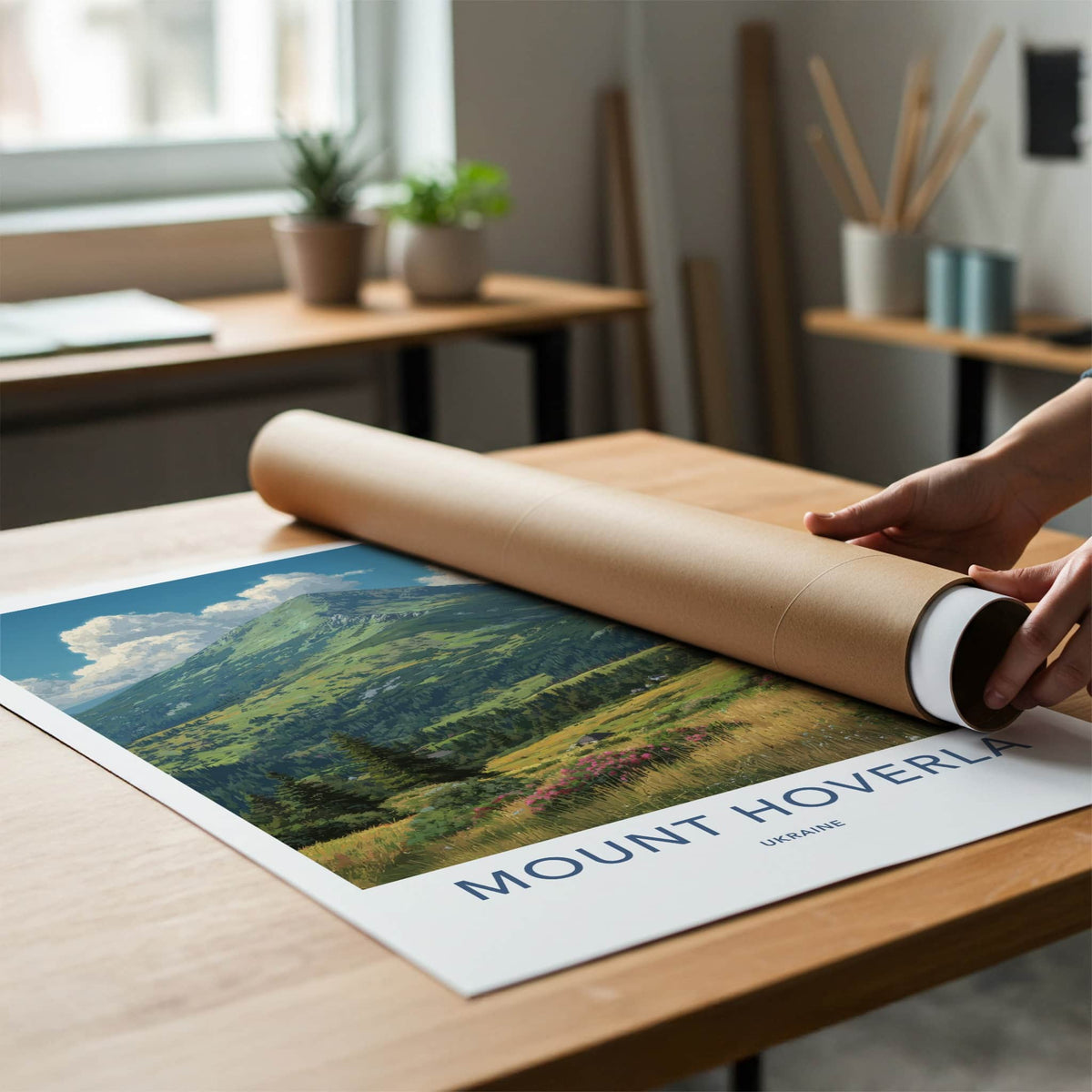 Mount Hoverla Poster - Ukraine Art Print