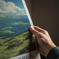 Mount Hoverla Poster - Ukraine Travel Art - Green Mountain Cloudscape Home Decor