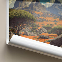 Mount Kenya Poster - Kenya Travel Art - Vibrant Mountain Pathway Home Decor