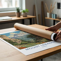 Mount Lebanon Poster - Lebanon Wall Art - Grand Mountain Scenery Home Decor