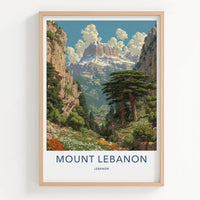 Mount Lebanon Poster - Lebanon Wall Art - Grand Mountain Scenery Home Decor
